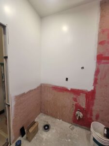 Drywall install to finish